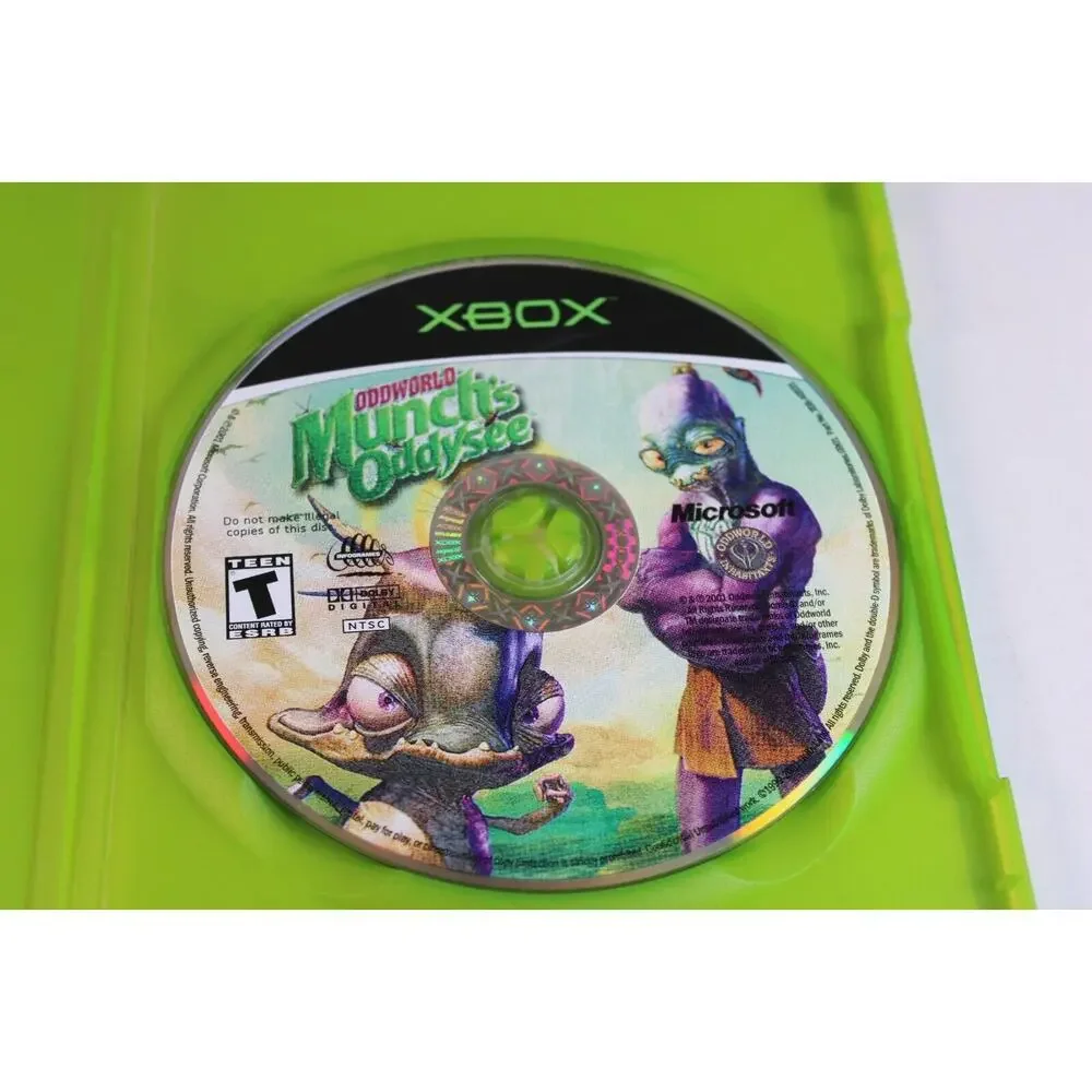 Oddworld: Munch's Oddysee (Microsoft Xbox, 2001) authentic, tested/works